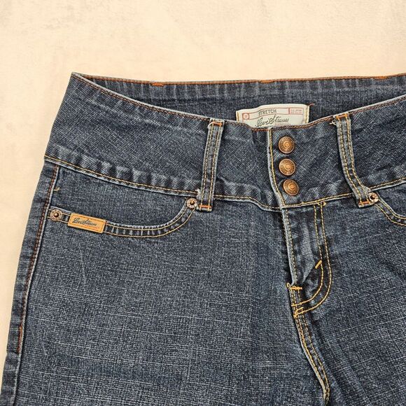 Levis Strauss Signature Jeans Women's 4 Blue Stretch Mid Rise Bootcut Denim EUC - Picture 5 of 13